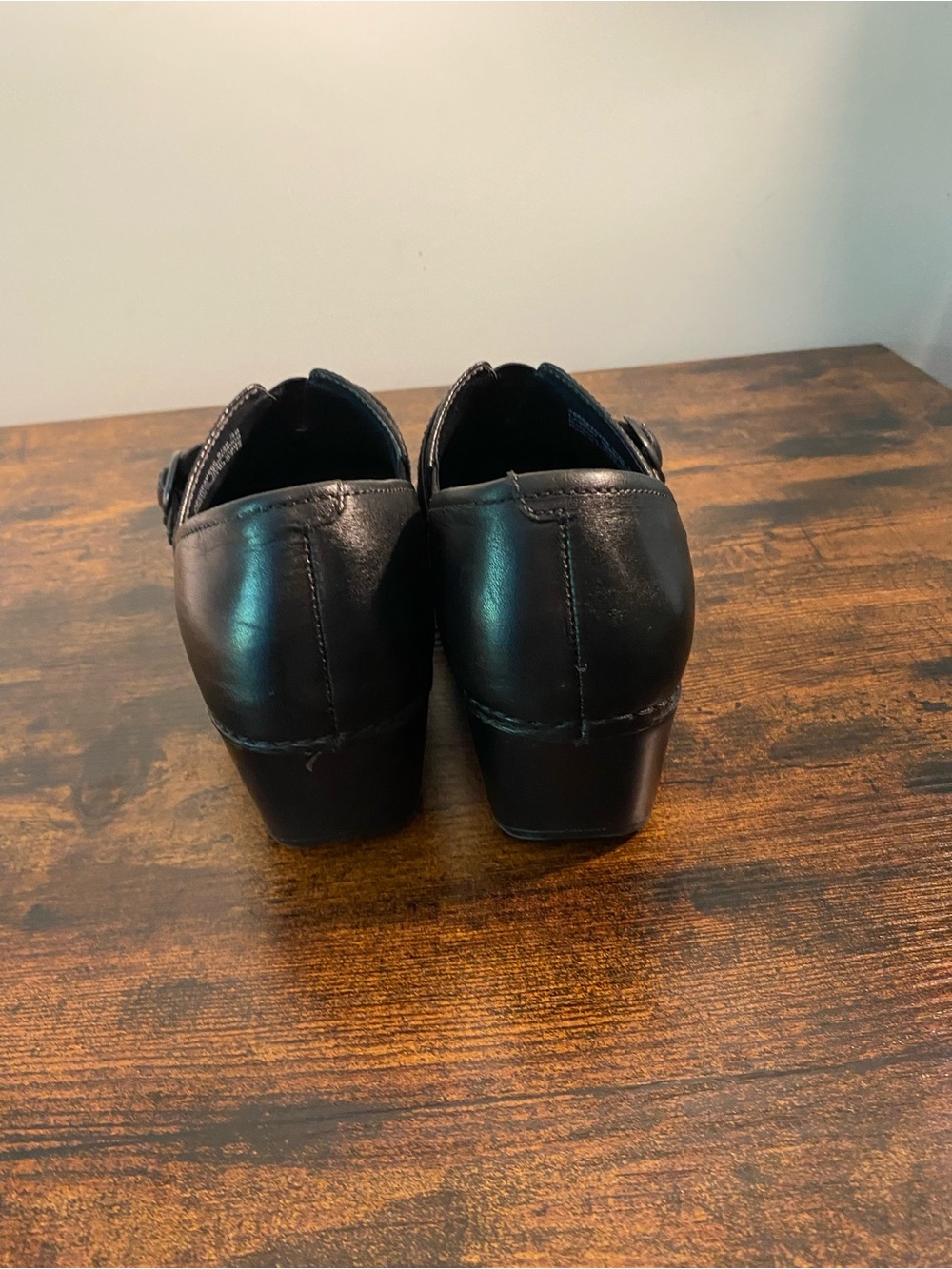 Dansko Black Slip-On Casual Leather Shoes - Picture 5 of 9